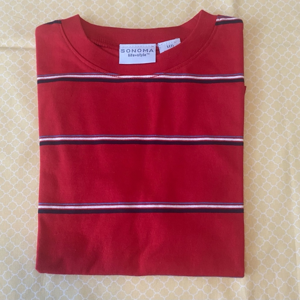 Sonoma Boys Red Striped T-shirt